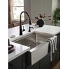image:imageMoen S3945SRS Traditional Deck Mounted Kitchen Soap Dispenser with Above the Sink Refillable Bottle Spot Resist StainlessMatte Black
