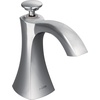 image:imageMoen S3948SRS Transitional Deck Mounted Kitchen Soap Dispenser with Above the Sink Refillable Bottle Spot Resist StainlessChrome