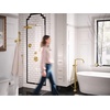image:imageMoen S44507BG Colinet OneHandle Traditional Freestanding Floor Mount Tub Filler with Handshower Brushed GoldMatte Black