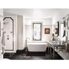 image:imageMoen S44507BG Colinet OneHandle Traditional Freestanding Floor Mount Tub Filler with Handshower Brushed GoldMatte Black