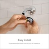 image:imageMoen S6310ORB ExactTemp 7 Single Function Rainshower Showerhead with Immersion Technology at 25 GPM Flow Rate Oil Rubbed BronzePolished Nickel