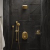 image:imageMoen S6365NL Voss 6 SingleFunction Rainshower Showerhead with Immersion Technology Polished NickelBrushed Gold
