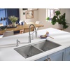 image:imageMoen Spot Resist Stainless Modern Deck Mounted Kitchen Soap Dispenser with AbovetheSink Refillable Bottle S3947SRSChrome