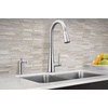 image:imageMoen Spot Resist Stainless Modern Deck Mounted Kitchen Soap Dispenser with AbovetheSink Refillable Bottle S3947SRSChrome