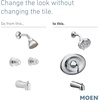 image:imageMoen T2137EP Eva PosiTemp EcoPerformance Tub and Shower Trim Kit Valve Required ChromeBrushed Nickel