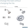 image:imageMoen T2139EP Eva PosiTemp EcoPerformance Tub and Shower Trim Kit Valve Required Chrome