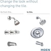 image:imageMoen T2139EPBN Eva PosiTemp EcoPerformance Tub and Shower Trim Kit Valve Required Brushed NickelBrushed Nickel