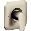 image:imageMoen T2811BL Rizon PosiTemp Pressure Balancing Modern Shower Trim Kit Valve Required Matte BlackBrushed Nickel