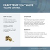 image:imageMoen T4692BN Voss Volume Control Valve Trim Kit Valve Required Brushed NickelBrushed Nickel
