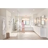 image:imageMoen T9024BN Belfield TwoHandle Deck Mounted Roman Tub Faucet and Hand Shower without Valve Brushed NickelChrome