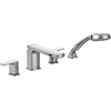 image:imageMoen T936 Rizon TwoHandle Low Arc Roman Tub Faucet with Hand Shower Trim without Valve ChromeFaucet without Valve