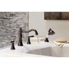 image:imageMoen TS21104 Weymouth TwoHandle Roman Tub Faucet Trim Kit with Handshower Valve Required ChromeMatte Black