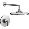 image:imageMoen TS22002BN Arris PosiTemp Pressure Balancing Modern Shower Trim Kit with 10Inch Rainshower Valve Required Brushed NickelChrome