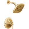 image:imageMoen TS2912EPBG Flara PosiTemp Pressure Balancing EcoPerformance Shower Trim Kit Valve Required Brushed Gold