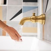image:imageMoen TS32104EP Weymouth PosiTemp Tub and Shower Trim Kit Valve Required including 9Inch 2Spray EcoPerformance Rainshower ChromeBrushed Gold