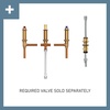 image:imageMoen TS928 Flara 2Handle Deck Mount Lever Handle Roman Tub Faucet Trim Kit Valve Required Including Single Function Handshower ChromeChrome