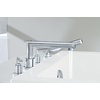 image:imageMoen TS93003BN Arris 2Handle Deck Mount Modern Roman Tub Faucet Trim Kit Valve Required Brushed NickelChrome