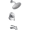 image:imageMoen UT2843EPBN Glyde MCORE 2Series 1Handle Tub and Shower Trim Kit Valve Required Brushed NickelChrome