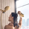 image:imageMoen Verso Brushed Nickel EightFunction 7 Wide Spray Shower Head and Detachable Handshower Combo with 72 Hose 220C3BNBrushed Gold