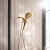 image:imageMoen Verso Brushed Nickel EightFunction 7 Wide Spray Shower Head and Detachable Handshower Combo with 72 Hose 220C3BNBrushed Gold