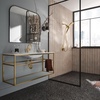 image:imageMoen Verso Brushed Nickel EightFunction 7 Wide Spray Shower Head and Detachable Handshower Combo with 72 Hose 220C3BNBrushed Gold