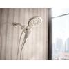 image:imageMoen Verso Brushed Nickel EightFunction 7 Wide Spray Shower Head and Detachable Handshower Combo with 72 Hose 220C3BNBrushed Nickel