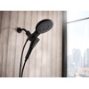 image:imageMoen Verso Brushed Nickel EightFunction 7 Wide Spray Shower Head and Detachable Handshower Combo with 72 Hose 220C3BNMatte Black
