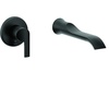 image:imageDoux Matte Black Single Handle Wall Mount Tub Filler High Flow Tub Faucet with 10 Spout Reach WTS981BLMatte Black