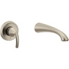 image:imageGlyde Brushed Nickel Single Handle Wall Mount Tub Filler High Flow Tub Faucet with 10 Spout Reach WT371BNOil Rubbed Bronze