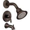 image:imageMoen Brantford Brushed Nickel PosiTemp Pressure Balancing EcoPerformance HighPressure Shower Trim Kit with Showerhead Lever Handle and Tub Spout Valve Required T2153EPBNOil Rubbed Bronze