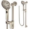 image:imageMoen Brushed Nickel 5Function Massaging Handshower with Toggle Pause Includes 30Inch Slide Bar and 69Inch Hose 3671EPBNBrushed Nickel