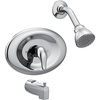 image:imageMoen Chateau Chrome Single Handle PosiTemp EcoPerformance Shower Faucet Set Valve Included L2369EP