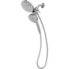 image:imageMoen Engage Matte Black 25 GPM Handheld Showerhead and Rain Shower 2in1 Combo Featuring Magnetic Docking System and Metal Hose 26009BLChrome