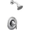image:imageMoen Eva Brushed Nickel OneHandle PosiTemp Shower Trim Kit Featuring Shower Head and Shower Lever Handle Valve Required T2132BNChrome