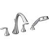 image:imageMoen Eva Chrome TwoHandle Deck Mount Roman Tub Faucet Trim Kit with Single Function Handshower Valve Required T944Chrome