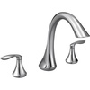 image:imageMoen Eva OilRubbed Bronze Transitional TwoHandle Deck Mount Roman Tub Faucet Trim Kit Valve Required T943ORBChrome