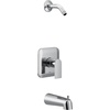 image:imageMoen Genta LX MCORE 2Series Shower Trim Kit with Handle Arm and Tub Spout Valve and Showerhead Required Chrome UT2473NHChrome