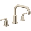 image:imageMoen Gibson Brushed Nickel TwoHandle Deck Mounted Modern Roman Tub Faucet Valve Required T961BN