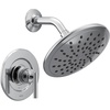 image:imageMoen Gibson Chrome PosiTemp Pressure Balancing Modern Shower Trim with 8Inch Rain Shower Head Valve Required T3002EPChrome