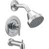 image:imageMoen Gibson Chrome Pressure Balancing EcoPerformance Showerhead Shower Handle and Tub Spout PosiTemp Valve Required T2903EPChrome