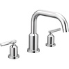 image:imageMoen Gibson TwoHandle Deck Mounted Modern Roman Tub Faucet Valve Required Matte Black T961BLChrome
