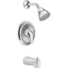 image:imageMoen L2353EP Chateau Single Handle PosiTemp Tub and Shower Faucet Valve Included Chrome