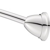 image:imageMoen MDN2170CH Magnetix 60inch Curved Adjustable Single Shower Curtain Rod ChromeChrome