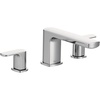 image:imageMoen Rizon Brushed Nickel TwoHandle Deck Mount Modern Roman Tub Faucet Trim Valve Required T935BNChrome
