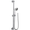 image:imageMoen S12107EPNL Weymouth Traditional EcoPerformance Handshower Handheld Shower with 30Inch Slide Bar and 69Inch Metal Hose Polished NickelChrome