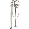 image:imageMoen S22105 Weymouth Two Handle Tub Filler with CrossHandles and Handshower ChromeBrushed Nickel