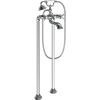 image:imageMoen S22105 Weymouth Two Handle Tub Filler with CrossHandles and Handshower ChromeChrome