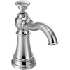image:imageMoen S3945SRS Traditional Deck Mounted Kitchen Soap Dispenser with Above the Sink Refillable Bottle Spot Resist StainlessChrome
