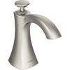 image:imageMoen S3948SRS Transitional Deck Mounted Kitchen Soap Dispenser with Above the Sink Refillable Bottle Spot Resist StainlessSpot Resist Stainless