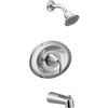 image:imageMoen T2137EP Eva PosiTemp EcoPerformance Tub and Shower Trim Kit Valve Required ChromeChrome